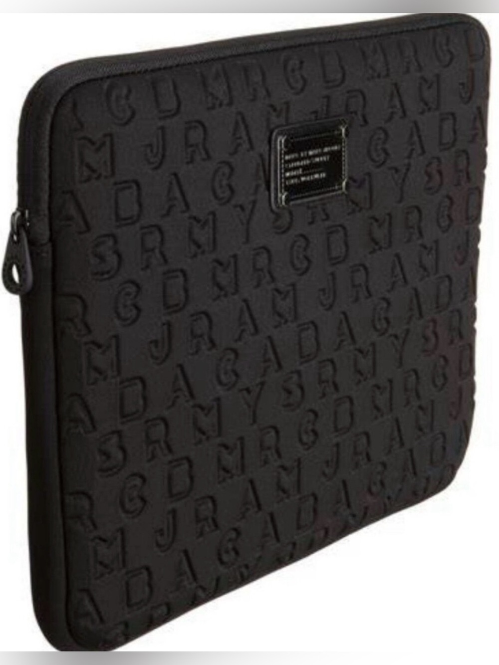 Marc by Marc Jacobs Black Embossed Logo Tech Sleeve